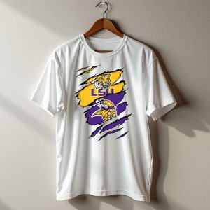 Lsu Tigers Vikings Ripped T Shirt