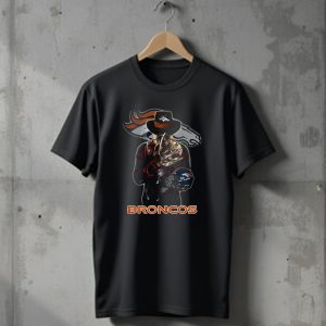 M2 Jason Voorhees Denver Broncos Freddy Krueger Crossover T-Shirt