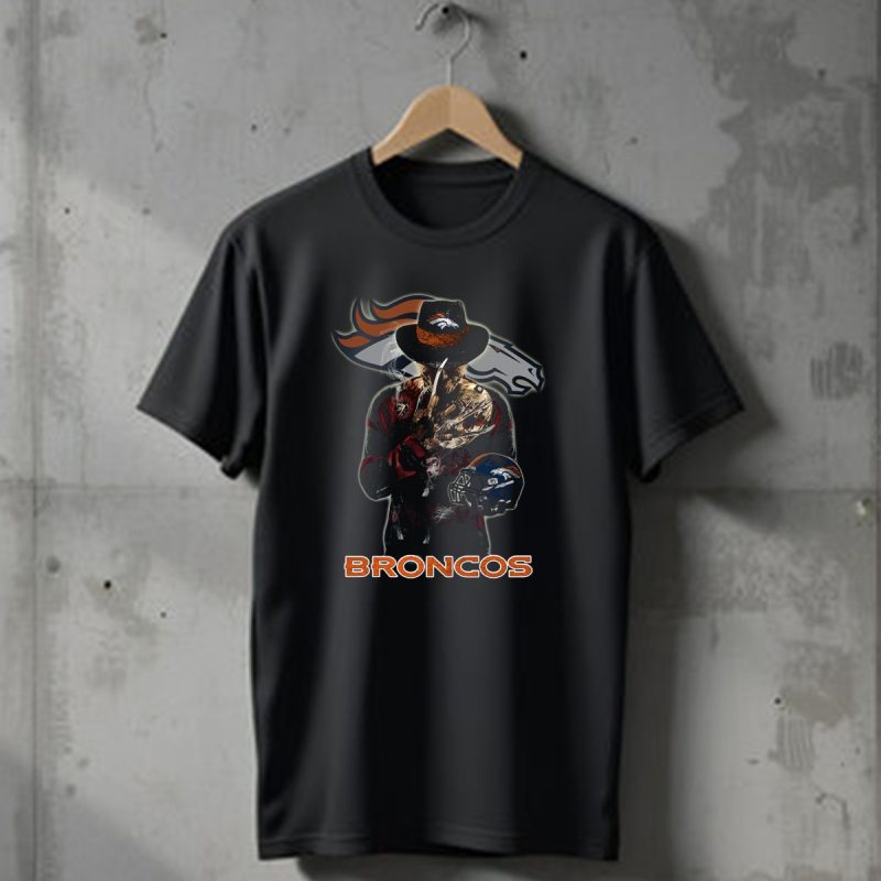 M2 Jason Voorhees Denver Broncos Freddy Krueger Crossover T Shirt 1 T Shirt 1