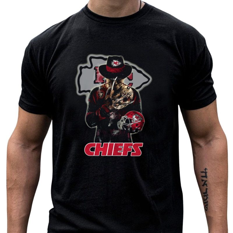 M2 Jason Voorhees Kansas City Chiefs Freddy Krueger Crossover Chiefs T Shirt T Shirt 1 1