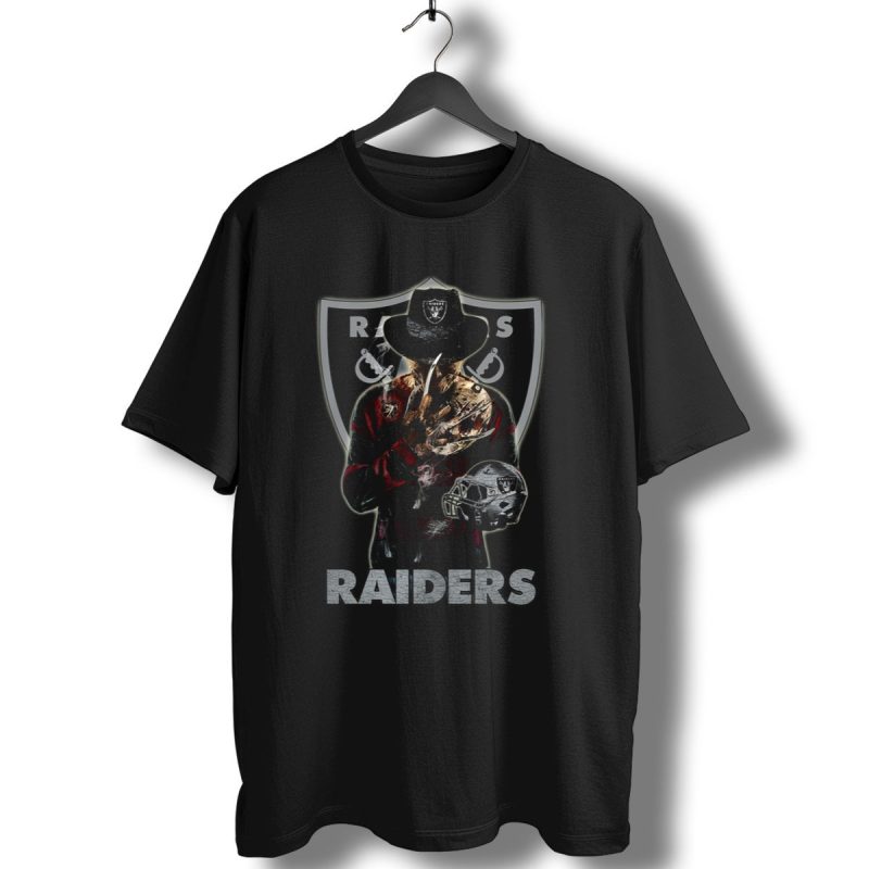 M2 Raiders Freddy Krueger Las Vegas Raiders Football T Shirt 1 T Shirt 1