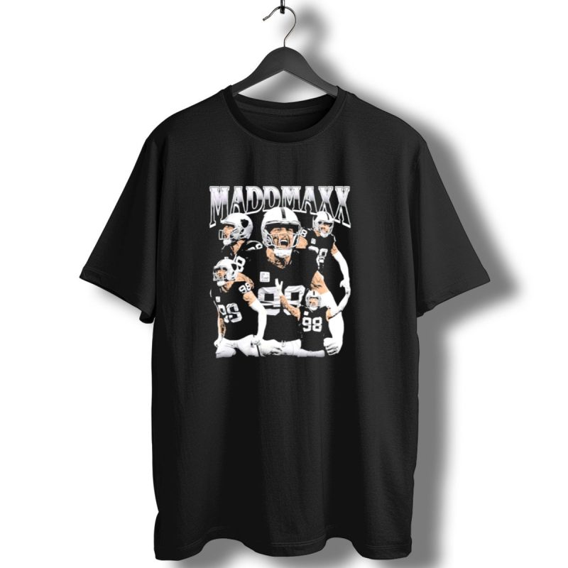 Madd Maxx Vintage Las Vegas Raiders Football Player Number 98 T Shirt 1 T Shirt 1