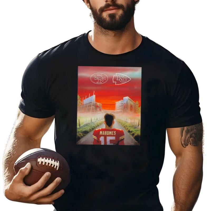 Mahomes Kansas City Chiefs Versus San Francisco 49Ers Showdown T Shirt T Shirt 1