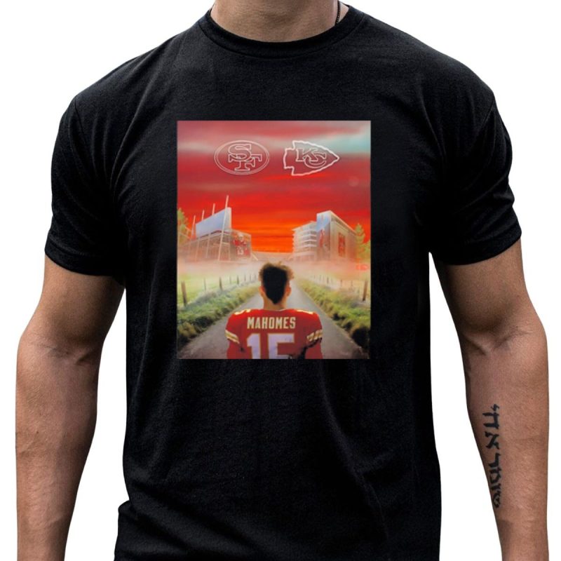 Mahomes Kansas City Chiefs Versus San Francisco 49Ers Showdown T Shirt T Shirt 1 1