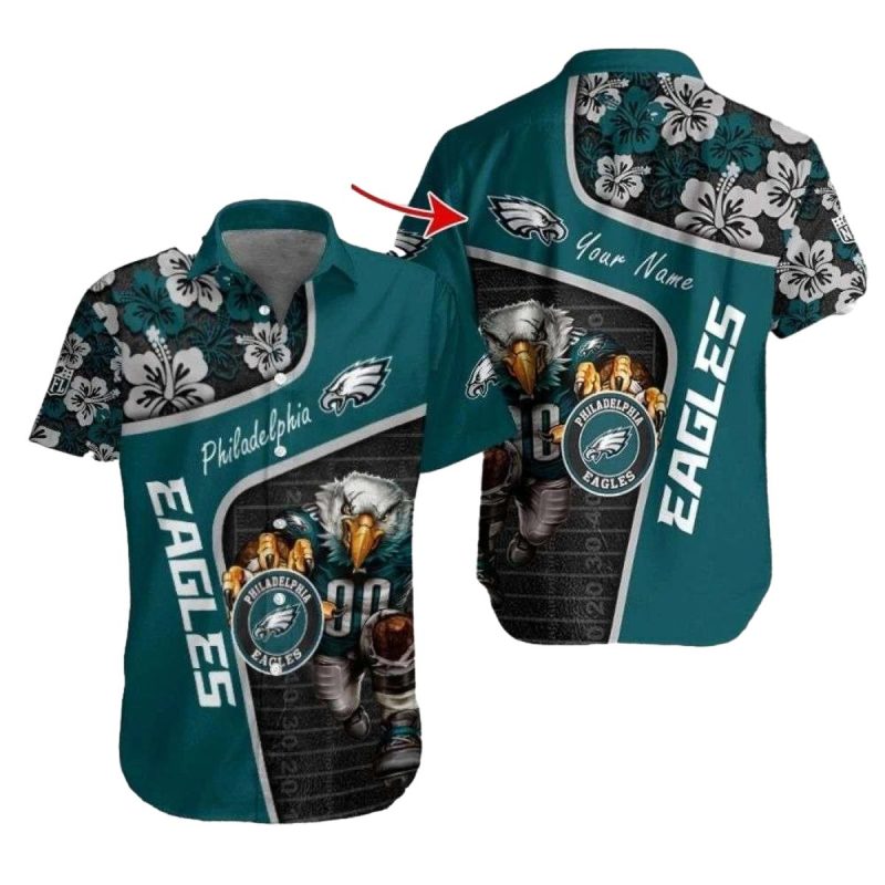 Majestic Eagles Spirit Floral Hawaiian Shirt 1