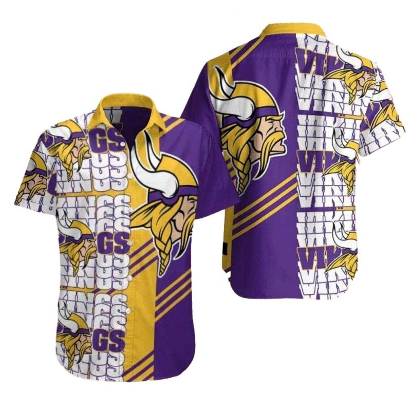 Majestic Warrior Minnesota Vikings Hawaiian Shirt 1