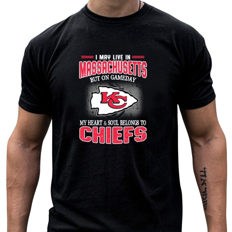 Massachusetts Resident Gameday Loyalty Kansas City Chiefs Heart And Soul T Shirt T Shirt 1 1