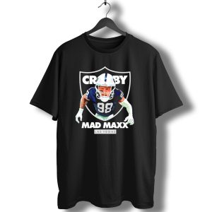 Maxx Crosby Raiders 98 Mad Maxx Las Vegas Football T-Shirt