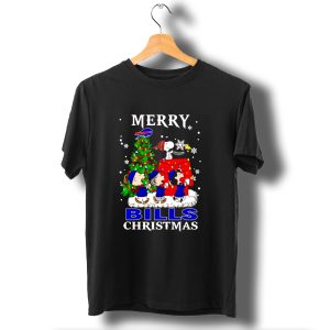 Merry Bills Christmas Peanuts Buffalo Bills T-Shirt