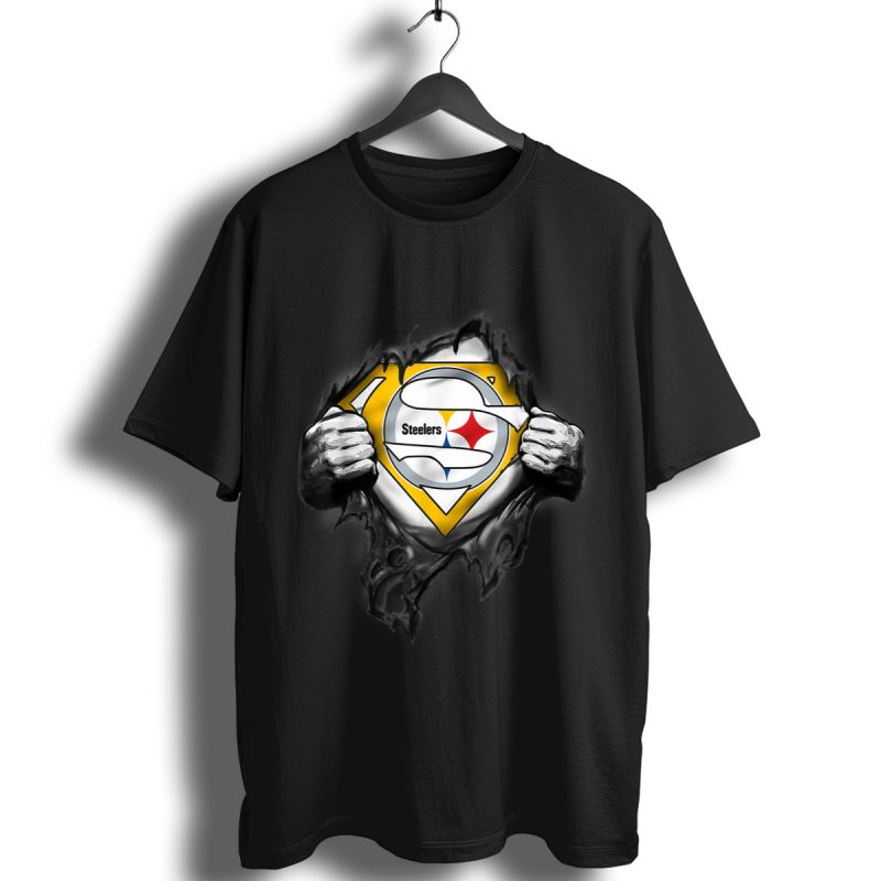 Merry Christmas Football Team Superhero Pittsburgh Steelers Shirt T Shirt 1