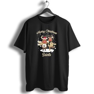 Merry Christmas New Orleans Saints Reindeer T Shirt