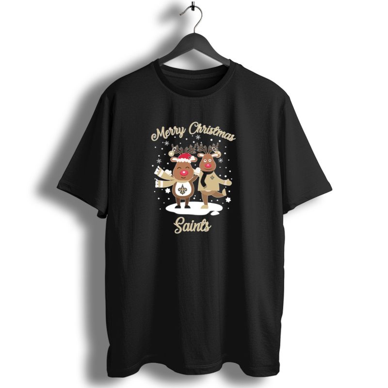 Merry Christmas New Orleans Saints Reindeer T Shirt 1 T Shirt 1