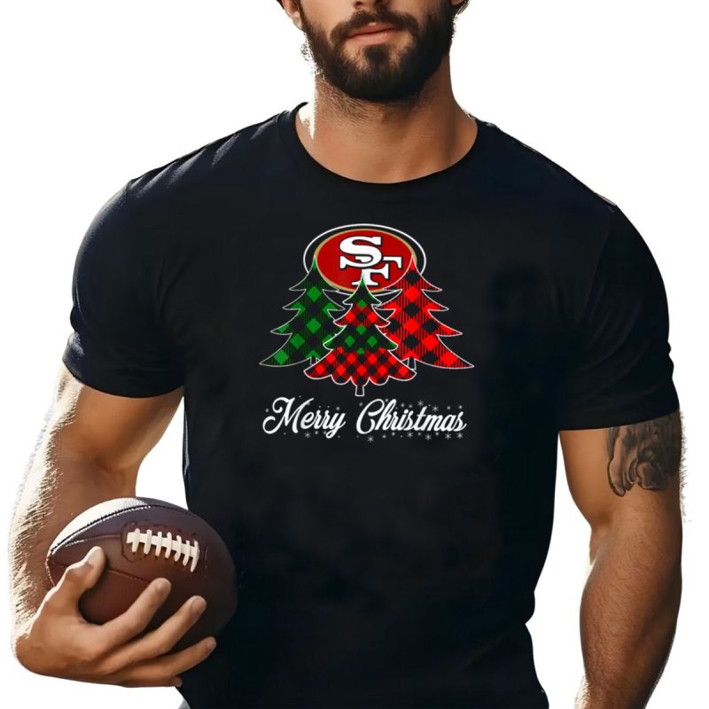 Merry Christmas Tree San Francisco 49Ers Football Team T Shirt T Shirt 1