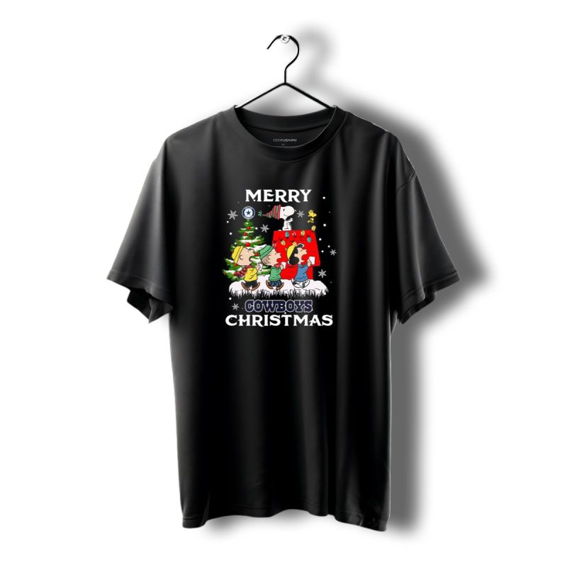 Merry Cowboys Christmas Dallas Cowboys Snoopy Peanuts T Shirt 1 T Shirt 1 1