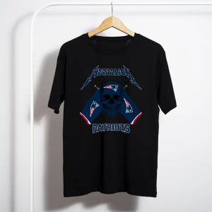 Metallica New England Patriots Skull Flag T-Shirt