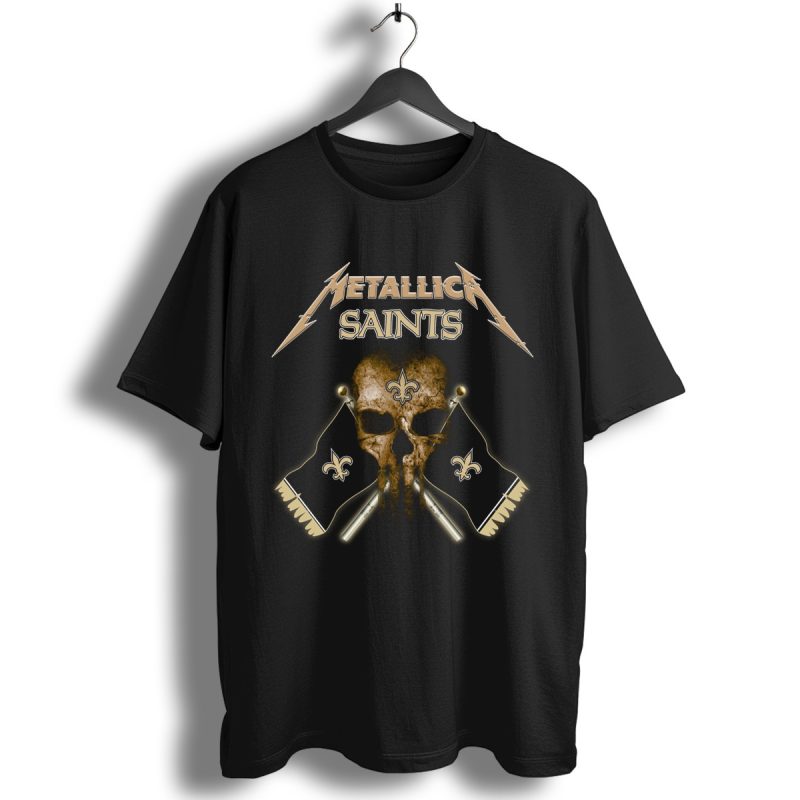 Metallica New Orleans Saints Skull Flag Shirt T Shirt 1