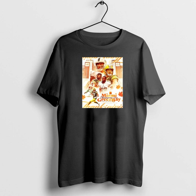 Miami Dolphins Thanksgiving Day Green Bay Packers Nfl Showdown Nbc Peacock Lambeau Field T Shirt 1 1 T Shirt 1 1
