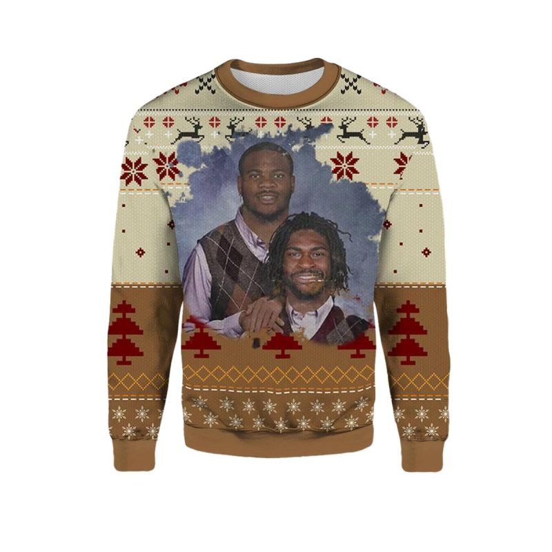 Micah Parsons Trevon Diggs Dallas Cowboys Ugly Sweater 1