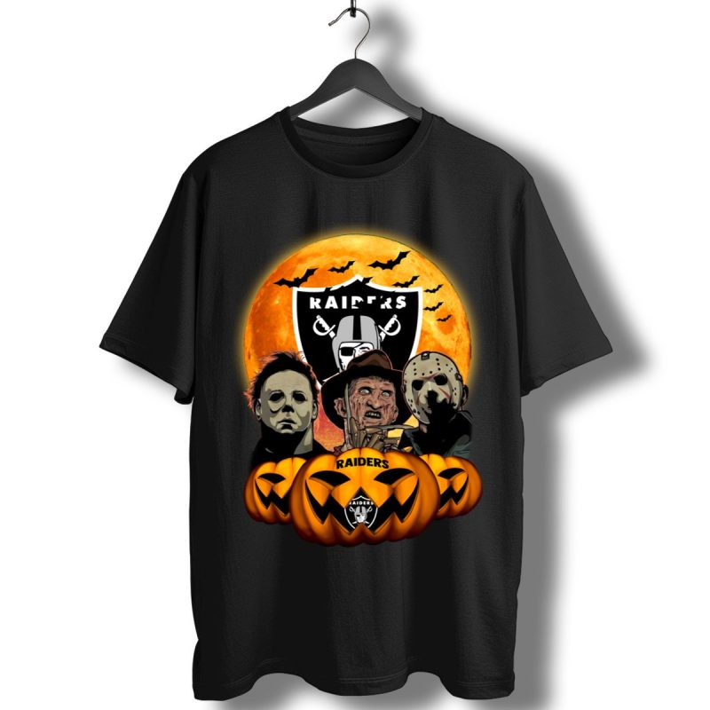 Michael Myers Freddy Krueger Jason Voorhees Oakland Raiders Halloween T Shirt T Shirt 1