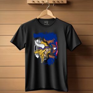 Michigan Together Vikings Norse Emblem Motif T Shirt