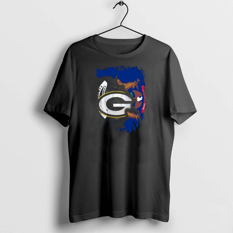 Michigan And Packers Unity With Iconic Symbol Integration T Shirt 1 1 T Shirt 1 1
