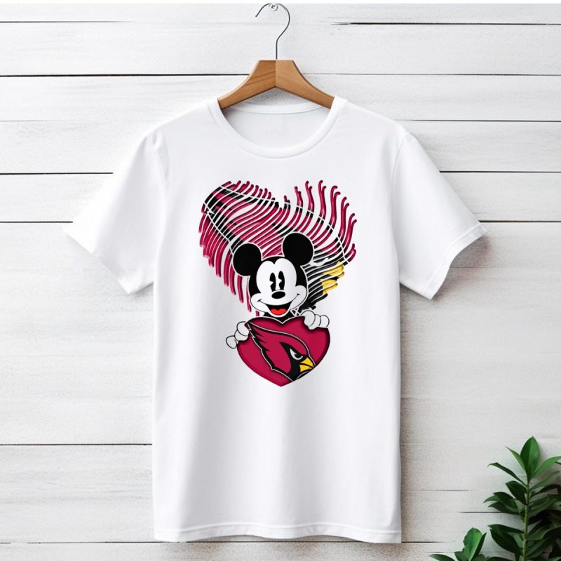 Mick Arizona Cardinals Heart T Shirt 1 T Shirt 1