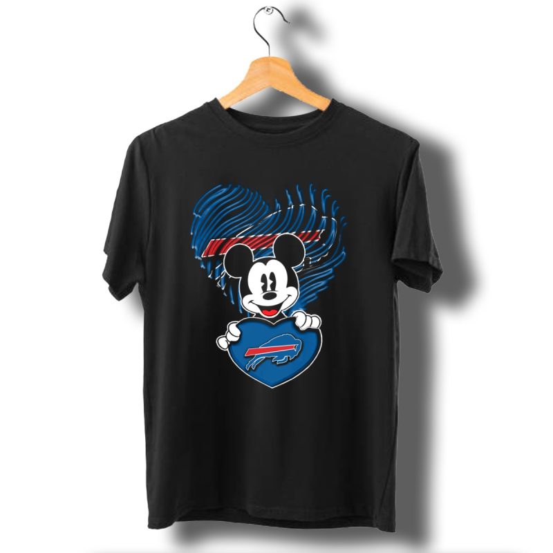 Mick Buffalo Bills Heart Nfl Fan T Shirt 1 T Shirt 1