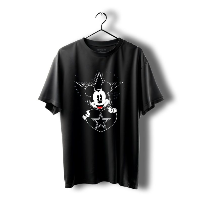 Mick Mouse Heart Star Dallas Cowboys T Shirt 1 T Shirt 1 1