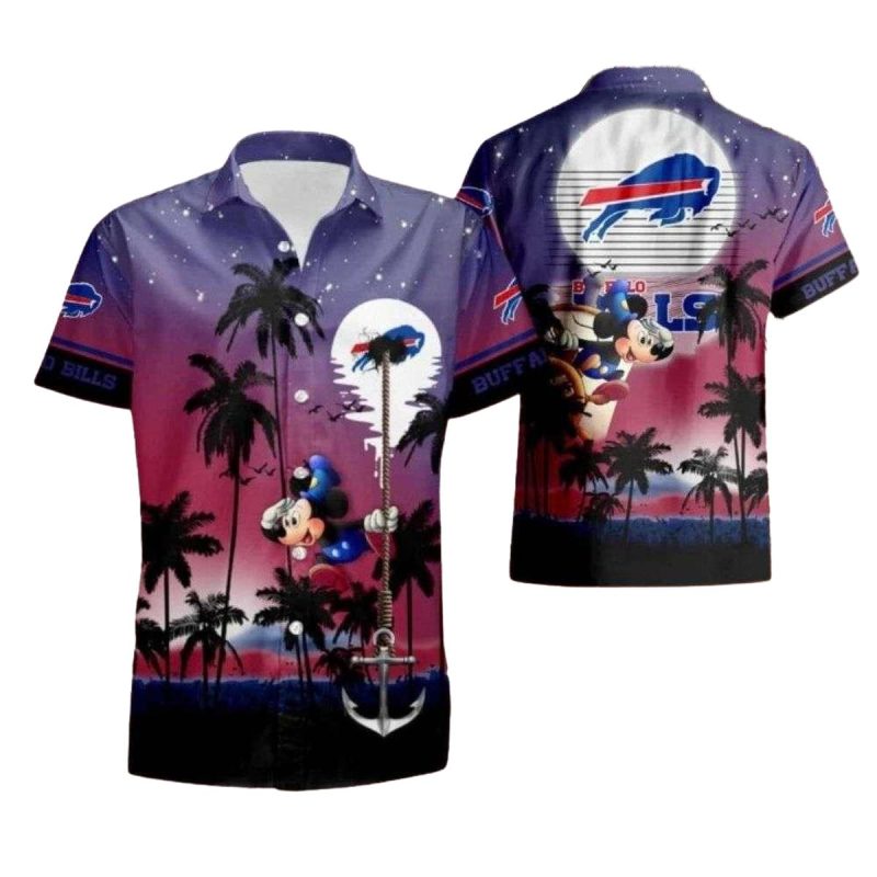 Mickey Buffalo Bills Vacation Vibes Tropical Hawaiian Shirt 1