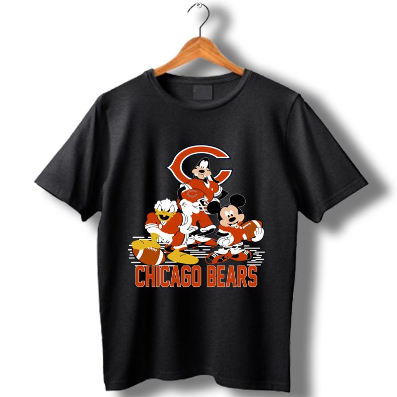 Mickey Donald Goofy Chicago Bears Shirt T Shirt 1