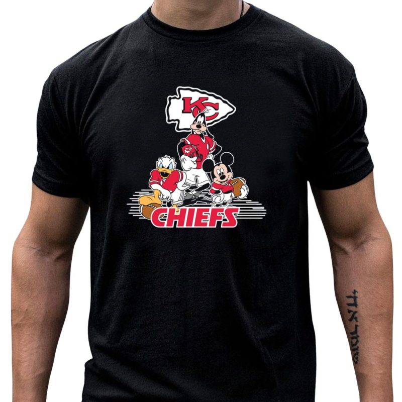 Mickey Donald Goofy Kansas City Chiefs Football Players Chiefs T Shirt T Shirt 1 1