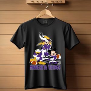 Mickey Donald Goofy Minnesota Vikings T-Shirt