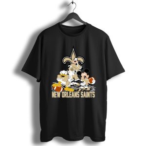 Mickey Donald Goofy New Orleans Saints T-Shirt