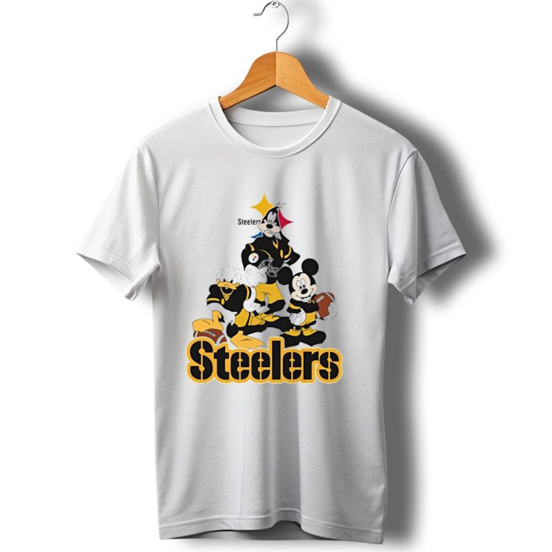 Mickey Donald Goofy Pittsburgh Steelers Football Characters T Shirt 1 T Shirt 1