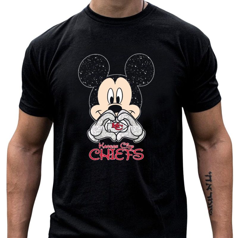 Mickey Kansas City Chiefs Heart Kc T Shirt T Shirt 1 1