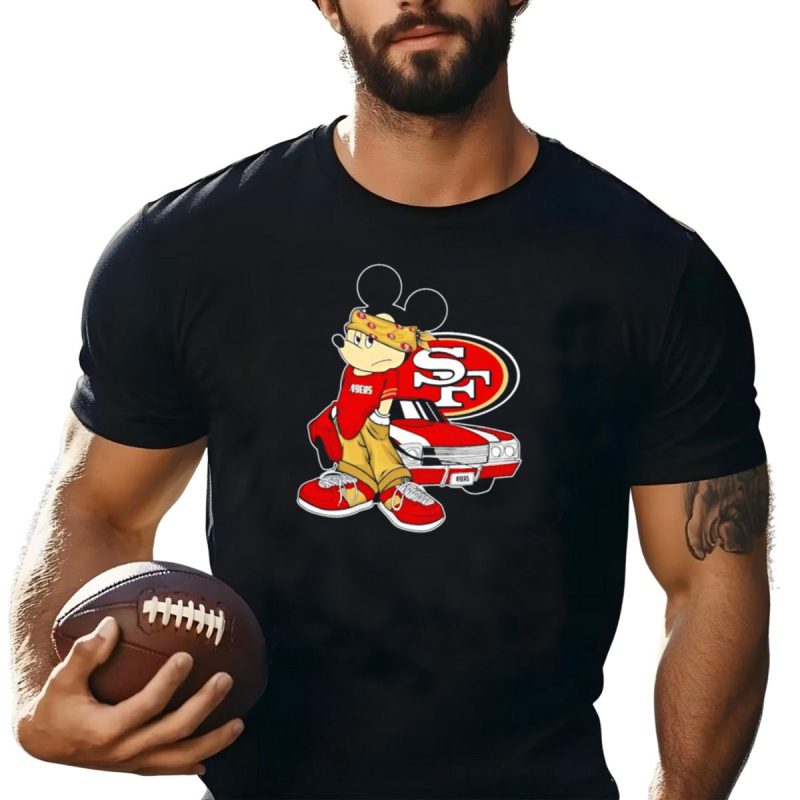 Mickey Mouse 49Ers Sf Car Pose T Shirt T Shirt 1