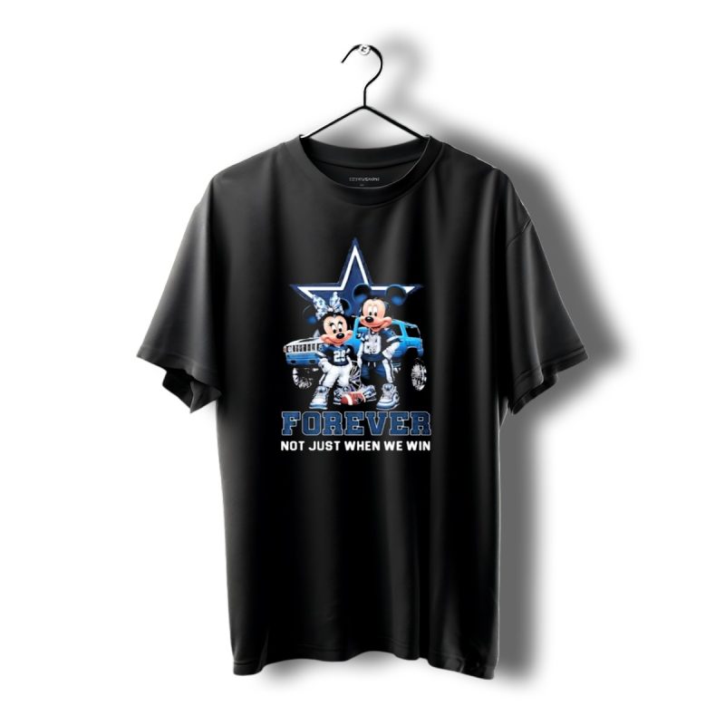 Mickey Mouse And Minnie Mouse Dallas Cowboys Forever Not Just When We Win T Shirt 1 T Shirt 1 1