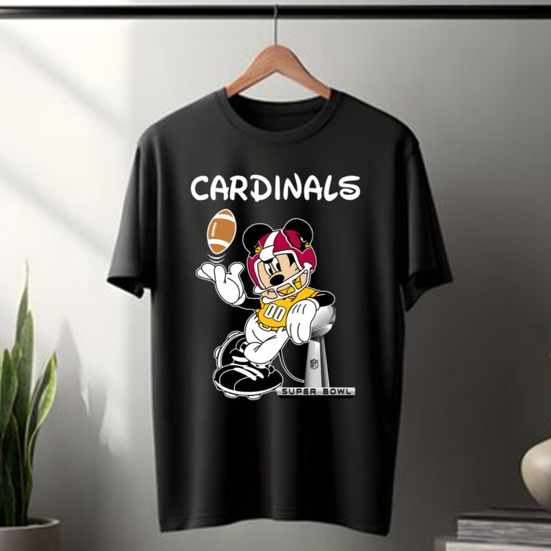 Mickey Mouse Arizona Cardinals T Shirt T Shirt 1