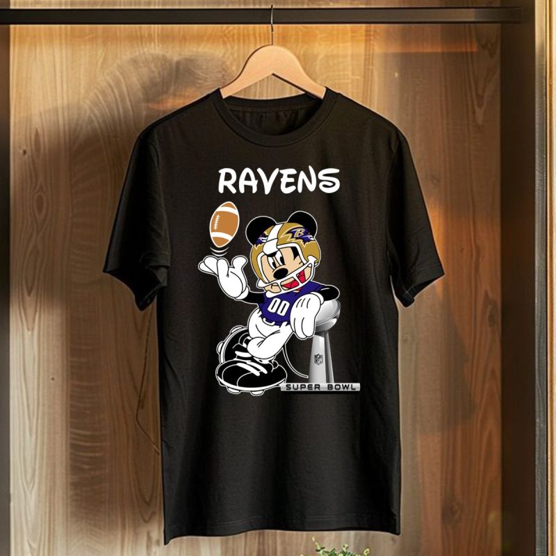 Mickey Mouse Baltimore Ravens T Shirt T Shirt 1