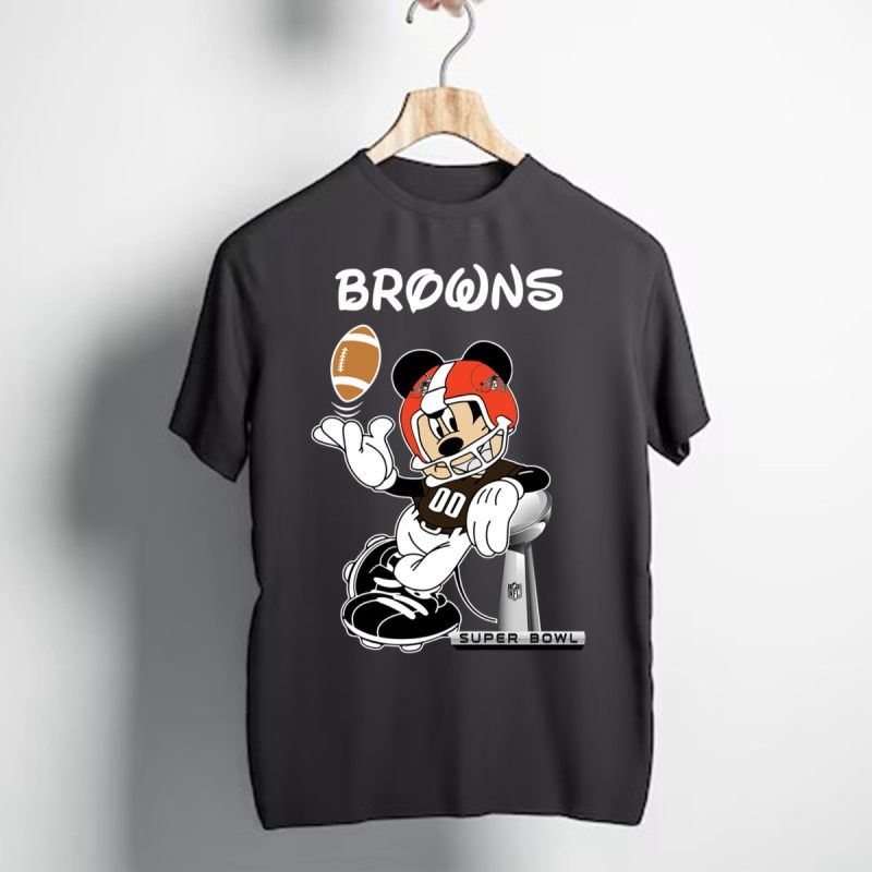 Mickey Mouse Cleveland Browns T Shirt T Shirt 1