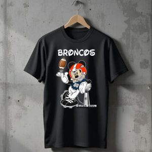 Mickey Mouse Denver Broncos Football T-Shirt