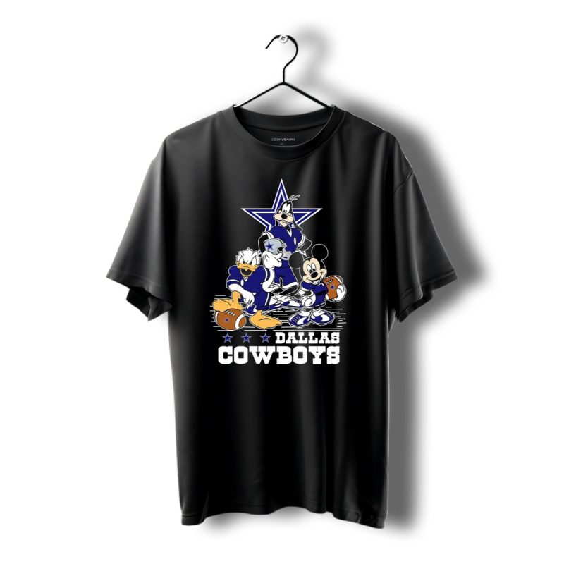 Mickey Mouse Donald Goofy Dallas Cowboys Football Stars T Shirt 1 T Shirt 1 1