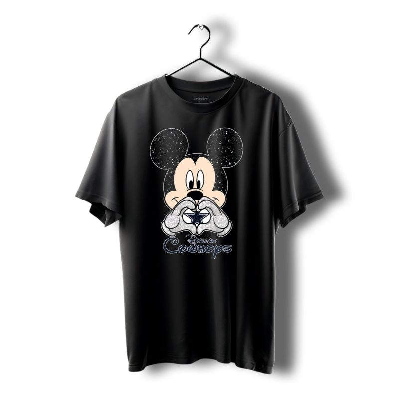 Mickey Mouse Heart Dallas Cowboys T Shirt 1 T Shirt 1 1