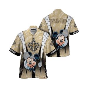 Mickey Mouse Tropical New Orleans Saints Hawaiian Shirt