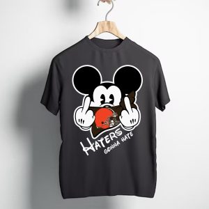 Mickey Team Cleveland Browns Haters Gonna Hate T-Shirt