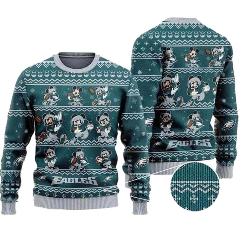 Mickey Mouse Philadelphia Eagles Pattern 2025 Ugly 1