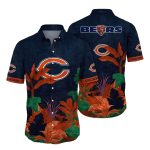 Midnight Tropics Chicago Bears Hawaiian Shirt