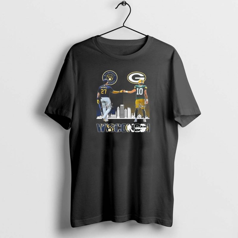 Milwaukee Brewers Wisconsin Pride Green Bay Packers 2024 Signatures Wisconsin Cain Love T Shirt 1 1 T Shirt 1 1