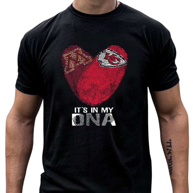 Minnesota Golden Gophers And Kansas City Chiefs Its In My Dna T Shirt T Shirt 1 1