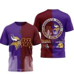 Minnesota Saturdays Vikings Sundays AOP T Shirt